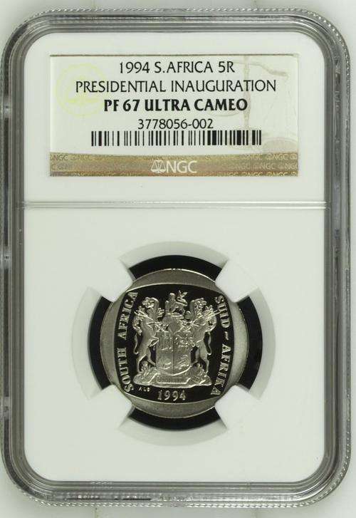 " Highly Graded " PF67 Ultra Cameo 1994 R5 Presidential Inauguration